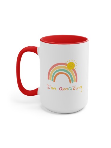 "I'm Amazing" - Two-Tone Coffee Mug 15oz