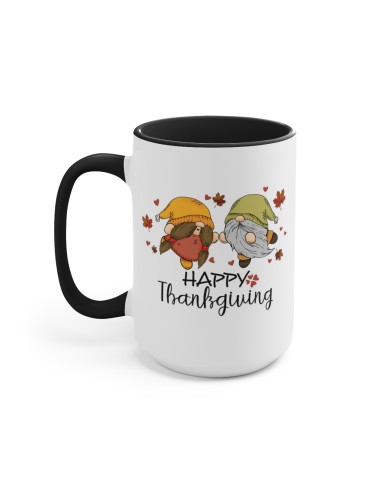 "Happy Thanksgiving" #5 - Two-Tone Coffee Mug 15oz