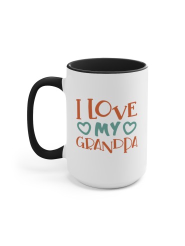 "I Love My Grandpa" - Two-Tone Coffee Mug 15oz