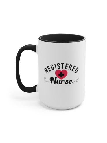 "Registered Nurse" #3 - Two-Tone Coffee Mug 15oz