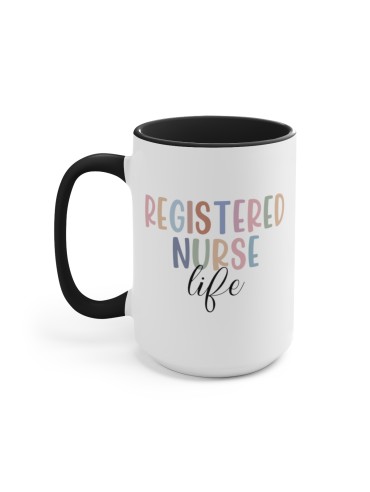 "Registered Nurse Life" #4 - Two-Tone Coffee Mug 15oz