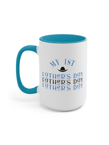 "My 1st Father's Day" #1 - Two-Tone Coffee Mug 15oz