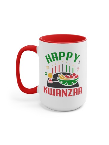 "Happy Kwanzaa" #3 - Two-Tone Coffee Mug 15oz