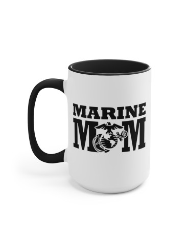 "Marine Mom" #1 - Two-Tone Coffee Mug 15oz