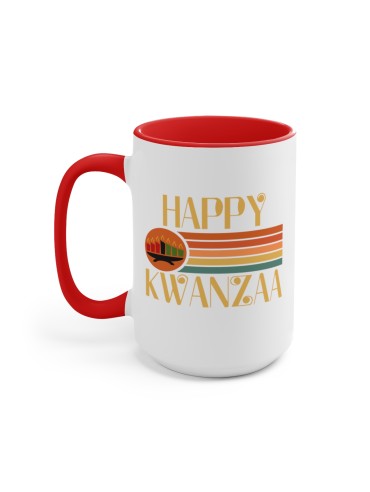 "Happy Kwanzaa" #2 - Two-Tone Coffee Mug 15oz