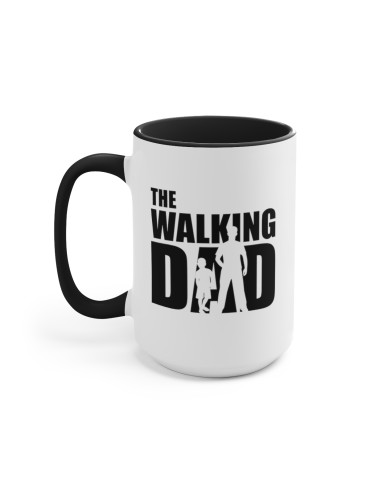 "The Walking Dad" #4 - Two-Tone Coffee Mug 15oz "The Walking Dad" #4 - Two-Tone Coffee Mug 15oz